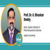 Apollo University, Dean, Apollo Institute of Pharmaceutical Sciences: Prof. Dr. K. Bhaskar Reddy Interview